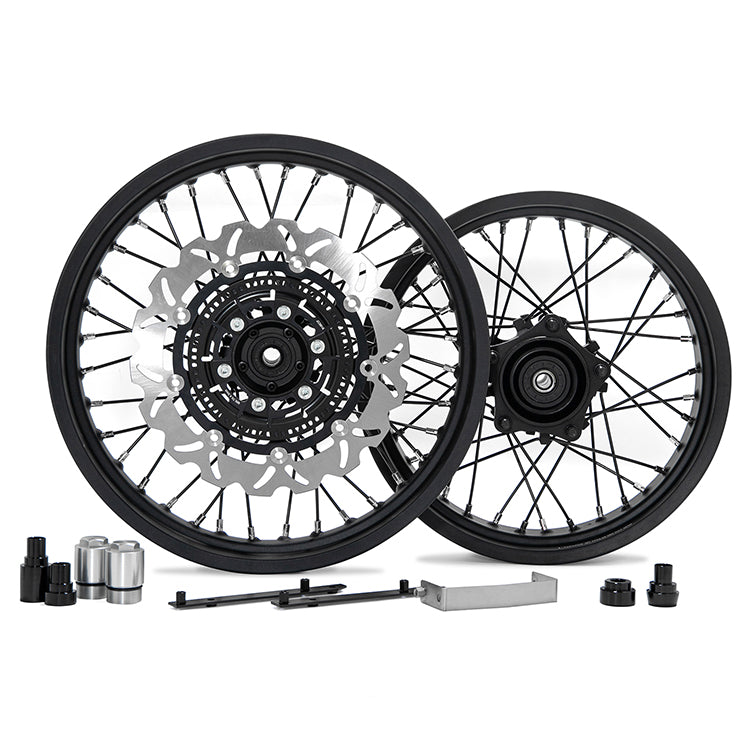19"×3.0" Front 17"×4.25" Rear Spoked Wheel Rim Hub Disc Set For Honda CB400X