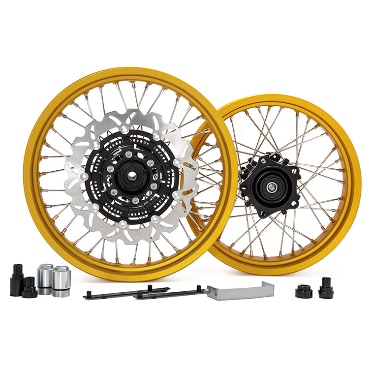 19"×3.0" Front 17"×4.25" Rear Spoked Wheel Rim Hub Disc Set For Honda CB400X