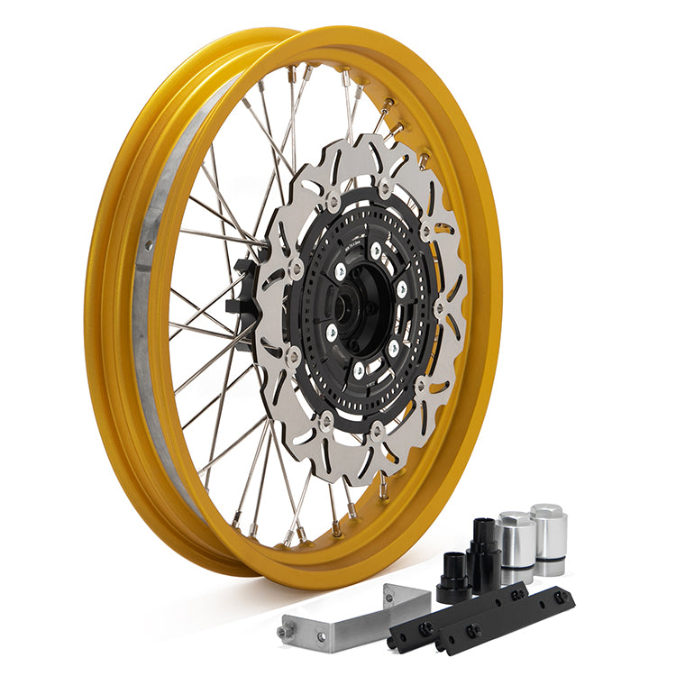 19"×3.0" Front 17"×4.25" Rear Spoked Wheel Rim Hub Disc Set For Honda CB400X 6