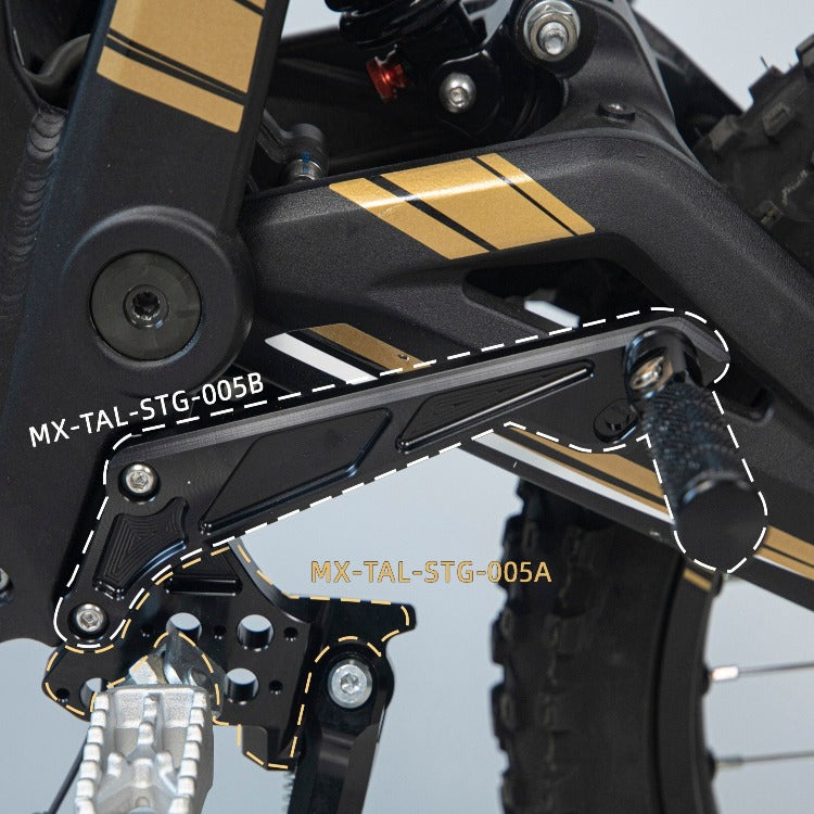 Front / Rear Foot Pegs Pedal Bracket Set for Talaria Sting / Talaria Sting MX3 / Talaria Sting R MX4 / Talaria Sting MX5 Pro 11