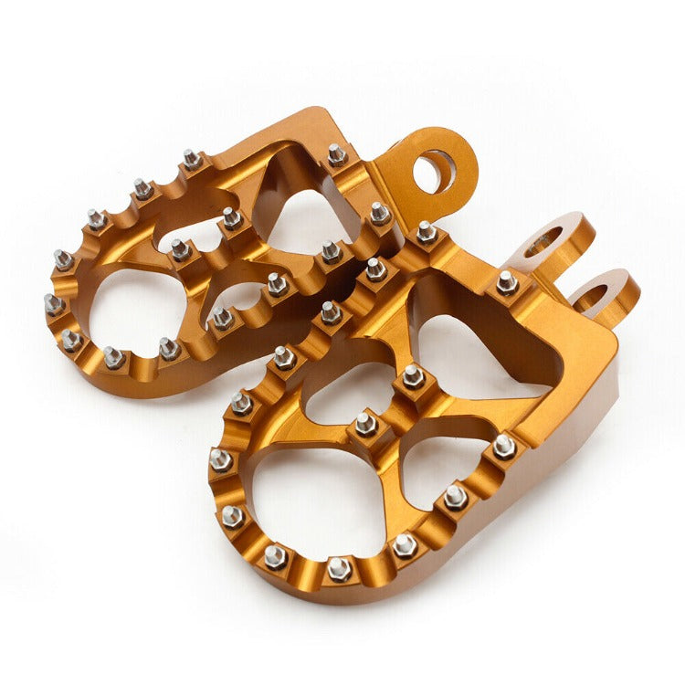MX Billet Foot Pegs Footrest For Suzuki DRZ400 / DRZ400E / DRZ400S 2000-2019 / Kawasaki KLX400R 2003-2004 7
