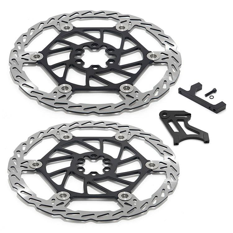 250mm Oversize Front / Rear Brake Disc & Bracket for Surron Light Bee X / Segway X160 X260 / 79Bike Falcon M / E Ride Pro-SS