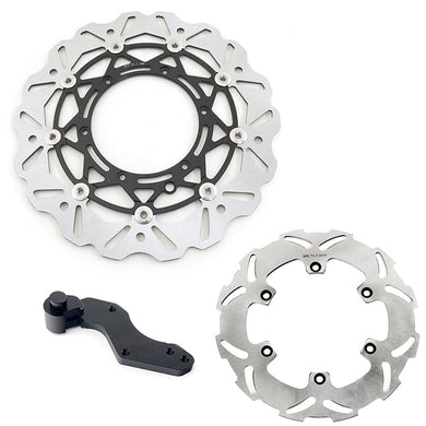 320mm Oversize Front Rear Brake Disc & Bracket for KTM 380 SX 1998-2002 / 520 MXC 2001-2002