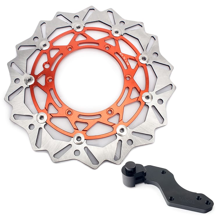 320mm Oversize Front Rear Brake Disc & Bracket for KTM 125-660 EXC / SX / MX / SX-F 1992-2009 13
