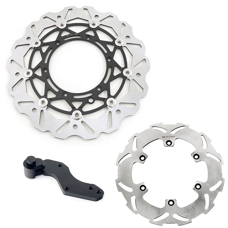 320mm Oversize Front Rear Brake Disc & Bracket for KTM 125-660 EXC / SX / MX / SX-F 1992-2009 3