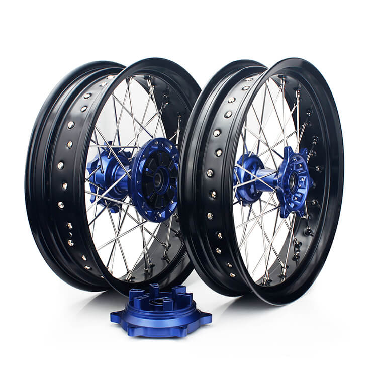 Aluminum 17" Front & Rear Wheel Sets for Suzuki DRZ400 2000-2004 / DRZ400S 2000 2002-2017 / DRZ400E 2000-2007 / DRZ400SM 2000-2024