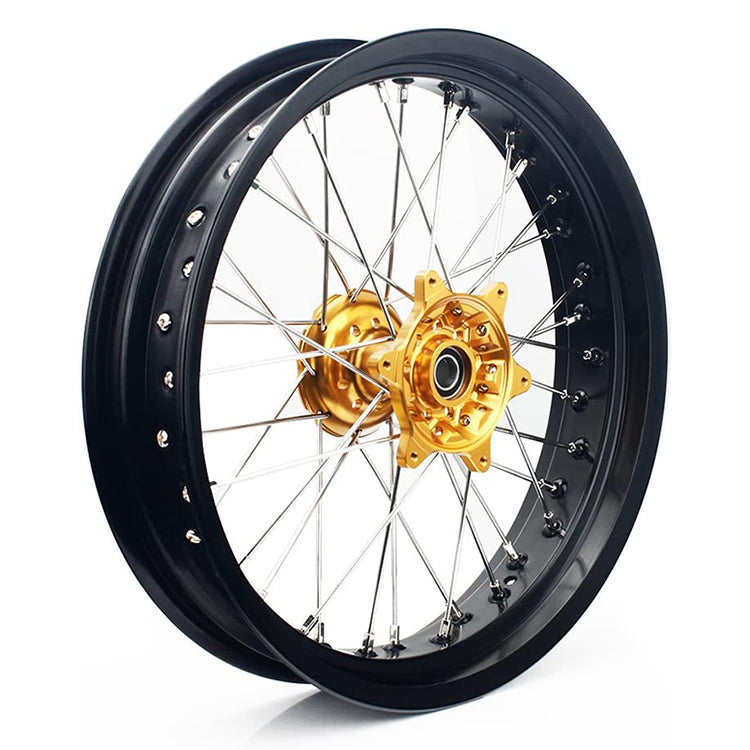 Aluminum 17" Front & Rear Wheel Sets for Suzuki DRZ400 2000-2004 / DRZ400S 2000 2002-2017 / DRZ400E 2000-2007 / DRZ400SM 2000-2024 7