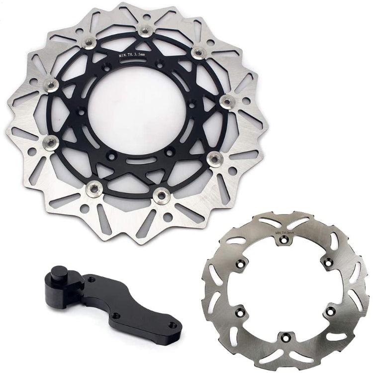 320mm Front Rear Brake Disc Rotors & Bracket for Suzuki RM125 RM250 1996-1999 / DRZ400S DRZ400E 2000-2008