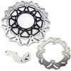 320mm Front Rear Brake Disc Rotors & Bracket for Kawasaki KX250F KX450F 2006-2018 3
