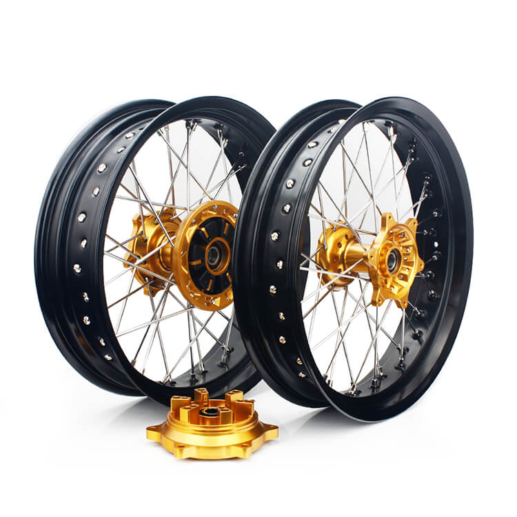 Aluminum 17" Front & Rear Wheel Sets for Suzuki DRZ400 2000-2004 / DRZ400S 2000 2002-2017 / DRZ400E 2000-2007 / DRZ400SM 2000-2024