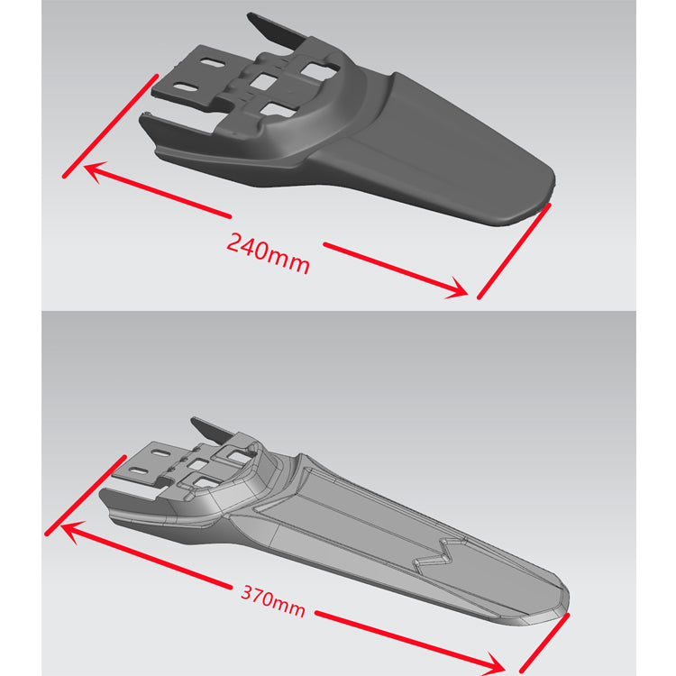 130mm Extended Rear Fender Mud Guard for Sur-ron Light Bee X / Light Bee S / Segway X260 / 79Bike Falcon M 3