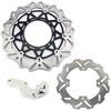 320mm Front Rear Brake Disc Rotors & Bracket for Suzuki RMZ450 2005-2022 4
