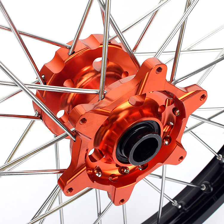 Aluminum Front Rear Wheel Rim Hub Sets for KTM EXC EXC-F (ALL) 2003-2015 8