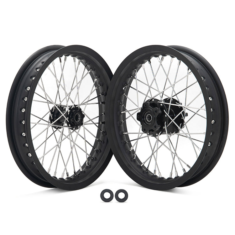 Aluminum Front Rear Spoke Wheel Rim Hub Sets for Talaria Sting / Talaria Sting MX3 / Talaria Sting R MX4 10