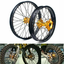 Load image into Gallery viewer, Aluminum Front Rear Wheel Rim Hub Sets for Suzuki RMZ250 2007-2022