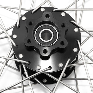 Aluminum 19" Front & 16" Rear Wheel Rim Hub Sets for Surron Light Bee X / Segway X160 X260 / 79Bike Falcon M / E Ride Pro-SS