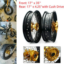 Load image into Gallery viewer, Aluminum Front Rear Wheel Rim Hub Sets for Suzuki DR650SE 1996-2022