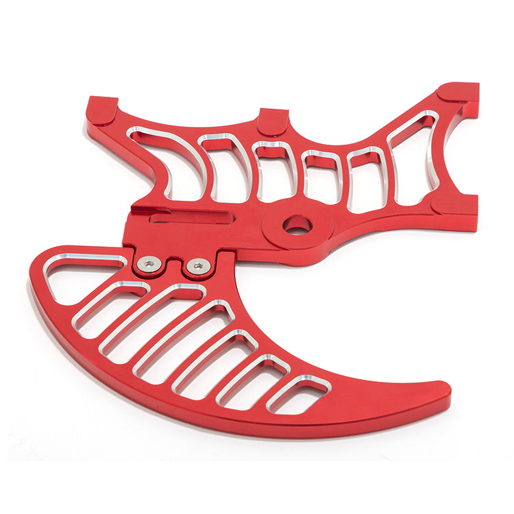 Rear Brake Disc Guard For Surron Light Bee & Segway X160/X260 - 6061-T6 Aluminum, Dual Caliper Mounts, Black