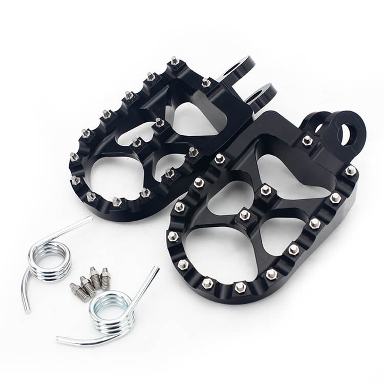 MX Billet Foot Pegs Footrest For Suzuki RM125 RM250 1991-2002 / RMX250 1989-1996 5
