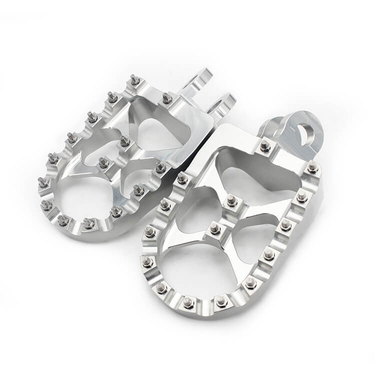 MX Billet Foot Pegs Footrest For Suzuki RM125 RM250 1991-2002 / RMX250 1989-1996 7