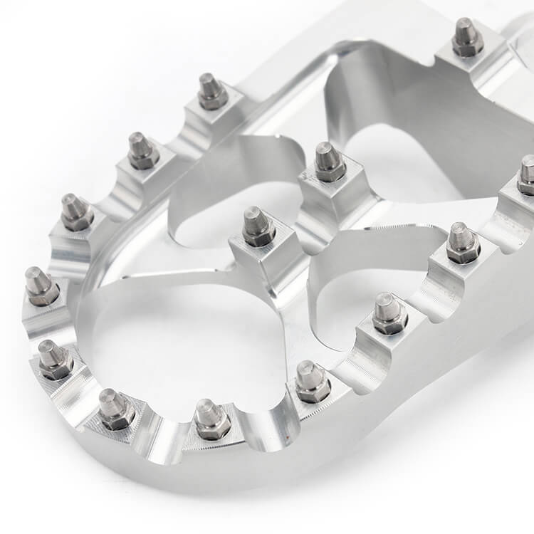 MX Billet Foot Pegs Footrest For Suzuki DRZ400 / DRZ400E / DRZ400S 2000-2019 / Kawasaki KLX400R 2003-2004 4