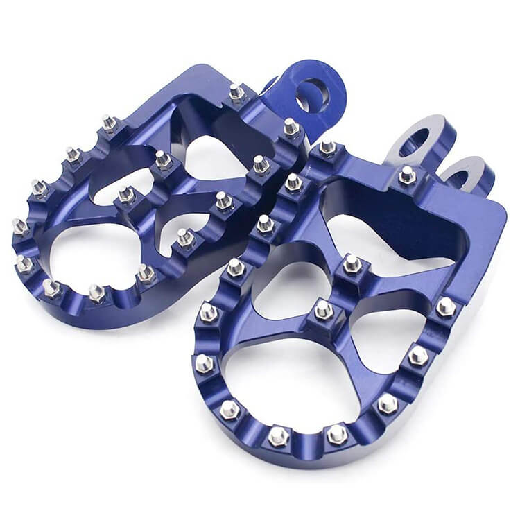 MX Billet Foot Pegs Footrest For Suzuki RM125 RM250 1991-2002 / RMX250 1989-1996 11