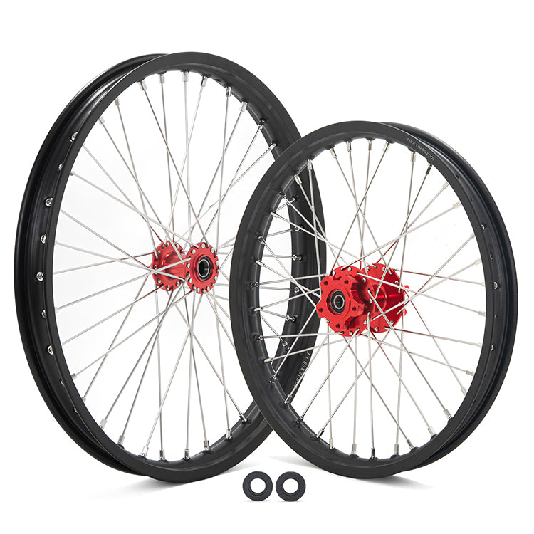 Aluminum Front Rear Spoke Wheel Rim Hub Sets for Talaria Sting / Talaria Sting MX3 / Talaria Sting R MX4 3