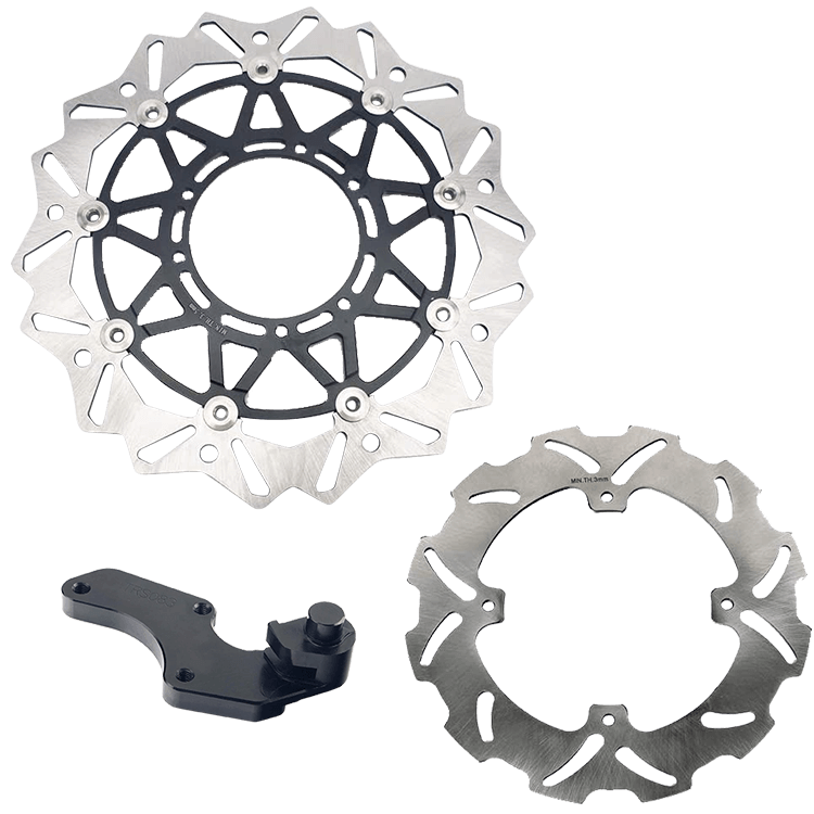 320mm Front Rear Brake Disc & Bracket for Honda CRF250R CRF450R 2004-2014 / CRF250X 2004-2018 /  CRF450X 2005-2018 5