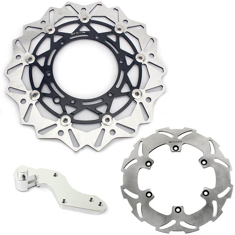 320mm Oversize Front Rear Brake Disc & Bracket for KTM 125-660 EXC / SX / MX / SX-F 1992-2009 4