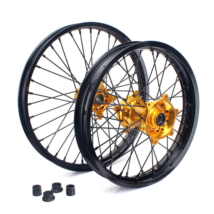 Aluminum Front Rear Wheel Rim Hub Sets for Suzuki RMZ250 2007-2024