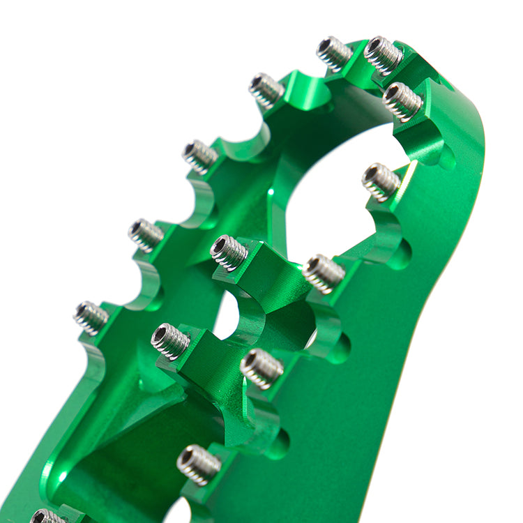 MX Style Foot Pegs Footrest for Kawasaki KLR650 11-18 & 22-24 / Suzuki DL650 V-strom 04-24 / DL1000 V-strom 02-19 9
