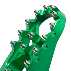 MX Style Foot Pegs Footrest for Kawasaki KLR650 11-18 & 22-24 / Suzuki DL650 V-strom 04-24 / DL1000 V-strom 02-19