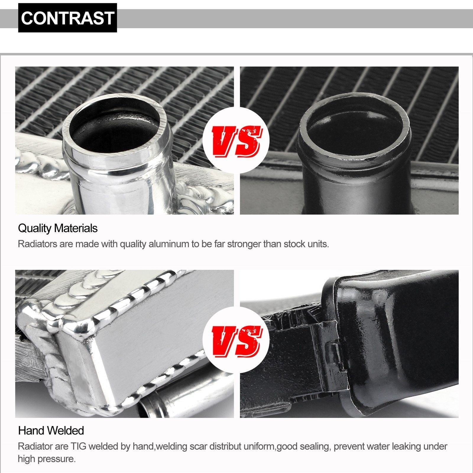 MX Aluminum Water Cooler Radiators for Honda CR250 2002-2007 5