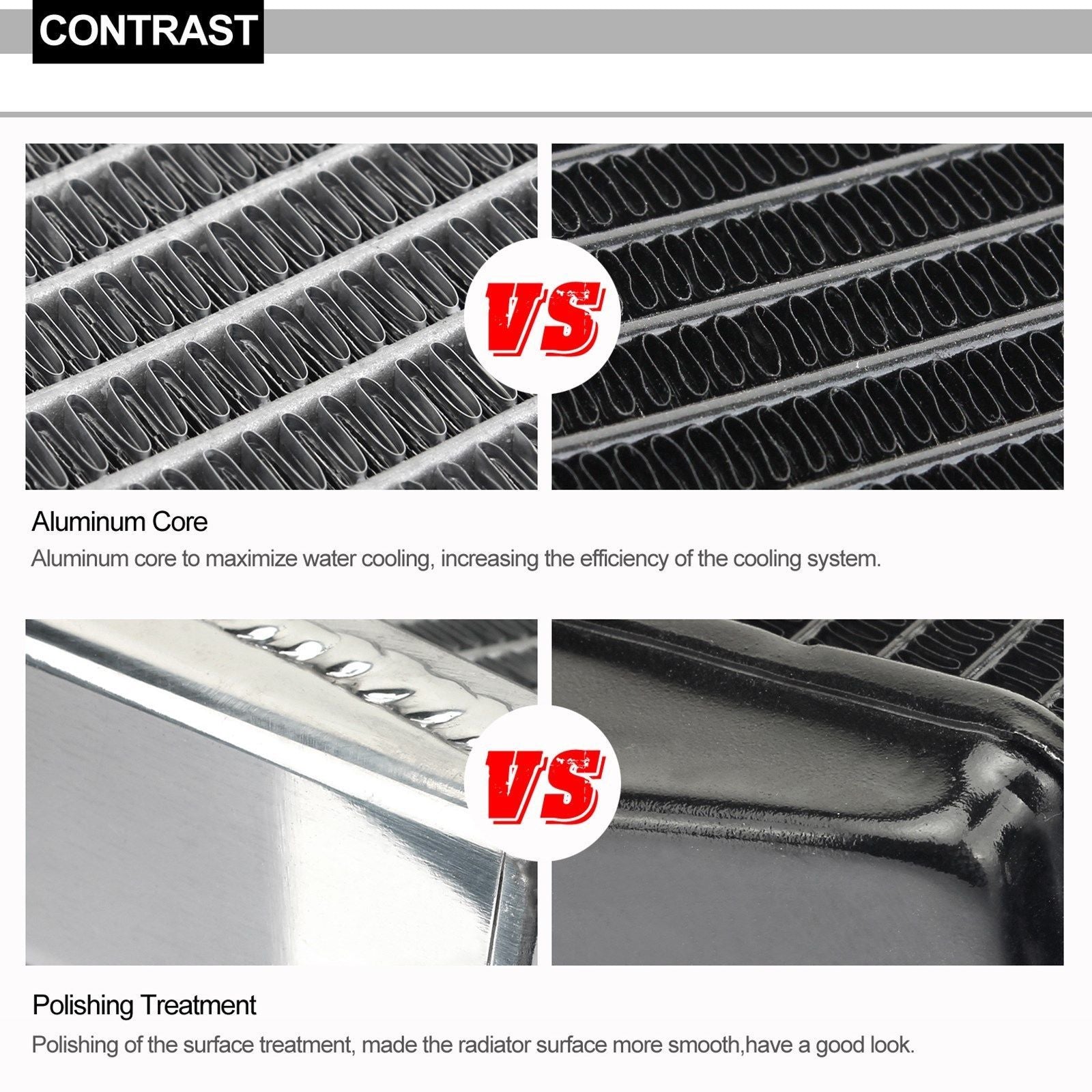 MX Aluminum Water Cooler Radiators for Kawasaki KX450 KX 450 2019-2023 5