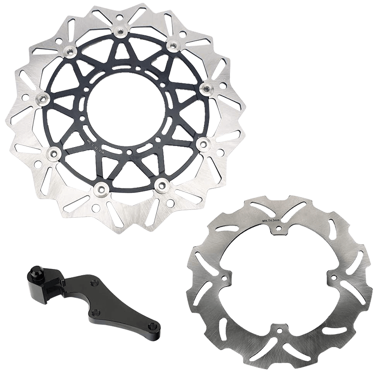 320mm Front Rear Brake Disc & Bracket for Honda CRF250R / CRF450R 2015-2018 / CRF450RX 2017-2018