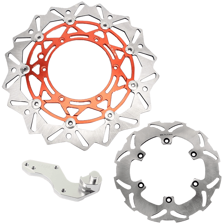 320mm Oversize Front Rear Brake Disc & Bracket for Husaberg 400-650 FE / FE E / FS / FC / FX 1999-2005 7