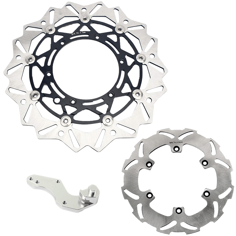 320mm Oversize Front Rear Brake Disc & Bracket for Husaberg 400-650 FE / FE E / FS / FC / FX 1999-2005 8