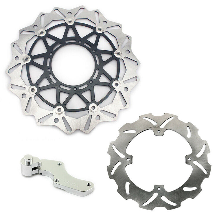 320mm Front Rear Brake Disc & Bracket for Honda CRF250R CRF450R 2004-2014 / CRF250X 2004-2018 /  CRF450X 2005-2018 3