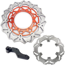 Load image into Gallery viewer, 320mm Front Rear Brake Disc Rotors &amp; Bracket for KTM MXC 200 / MXC 250 1998-2003