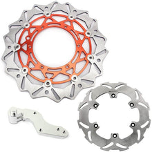 Load image into Gallery viewer, 320mm Front Rear Brake Disc Rotors &amp; Bracket for KTM GS 125 / GS 250 1993-1997