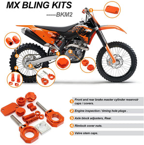 MX Aluminum Bling Kits For Gas Gas 125-450 EC EX MC MX XC 2021-2022 / Husqvarna 125-450 2015-2022