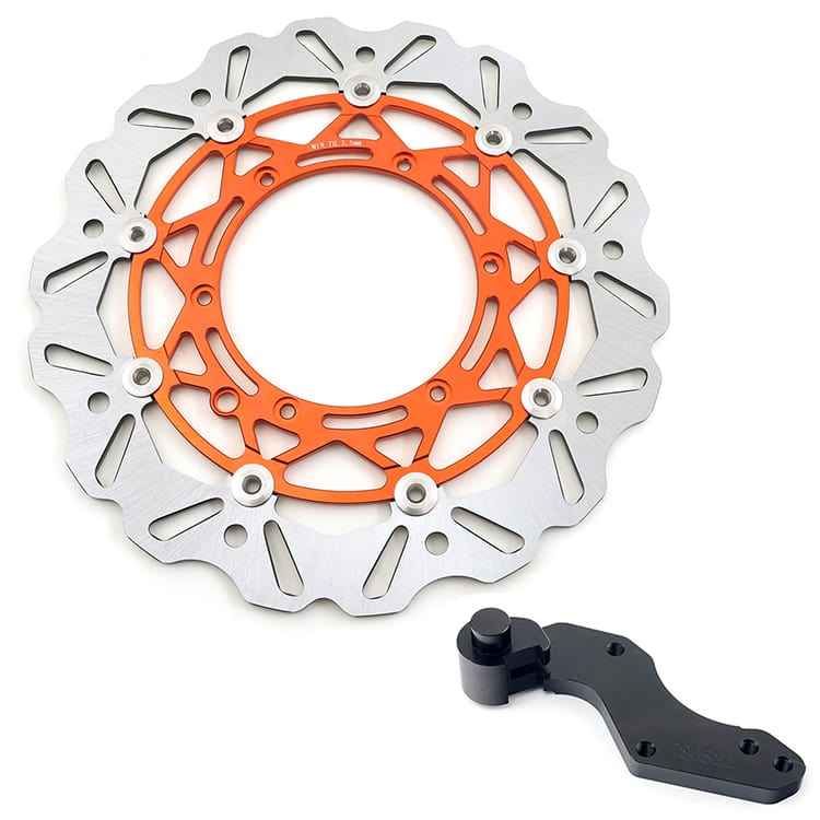320mm Front Rear Brake Disc Rotors & Bracket For Husaberg FE / FE E / FS / FC / FX 250-450 2014-2017 15