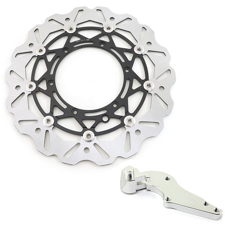 320mm Front Rear Brake Disc Rotors & Bracket For Husaberg FE / FE E / FS / FC / FX 250-450 2014-2017 14