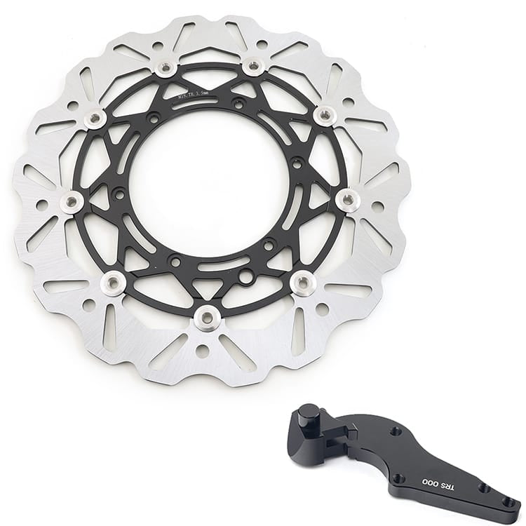 320mm Front Rear Brake Disc Rotors & Bracket For Husaberg FE / FE E / FS / FC / FX 250-450 2014-2017 13
