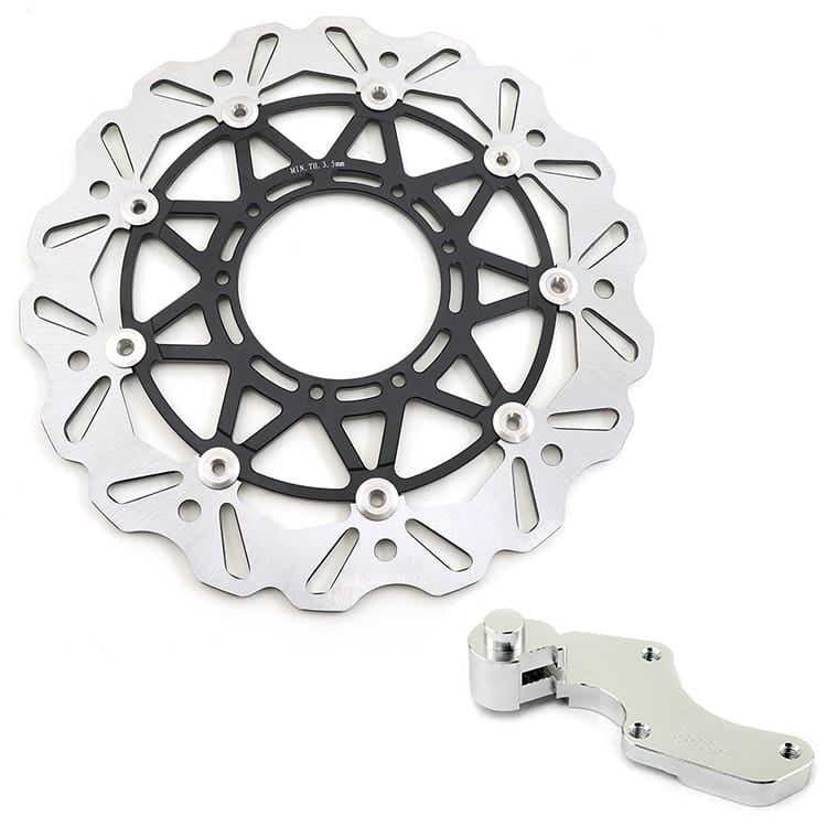 320mm Front Rear Brake Disc & Bracket for Honda CRF250R CRF450R 2004-2014 / CRF250X 2004-2018 /  CRF450X 2005-2018 14