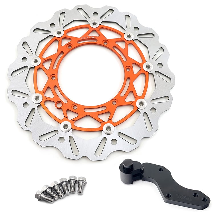 320mm Oversize Front Rear Brake Disc & Bracket for Husaberg 400-650 FE / FE E / FS / FC / FX 1999-2005 24