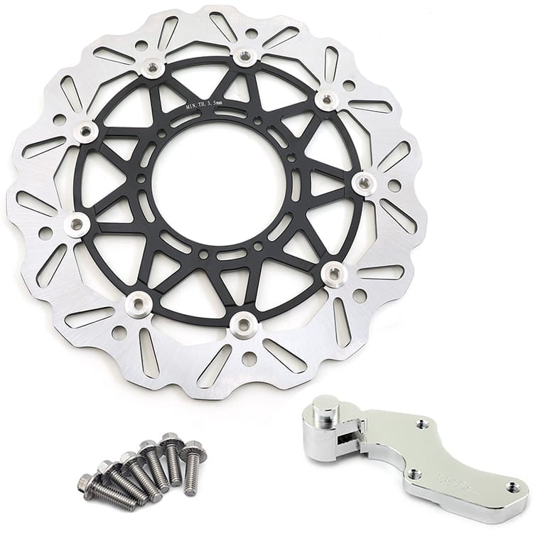 320mm Front Rear Brake Disc & Bracket for Honda CRF250R CRF450R 2004-2014 / CRF250X 2004-2018 /  CRF450X 2005-2018 12