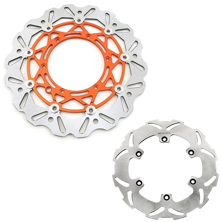 320mm Front Rear Brake Disc Rotors & Bracket for KTM SXF 350 2011-2017
