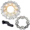 320mm Front Rear Brake Disc Rotors & Bracket for Suzuki RMZ450 2005-2022 3