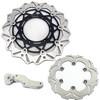 320mm Front Rear Brake Disc Rotors & Bracket for Yamaha YZ400F WR400F 1998-2000